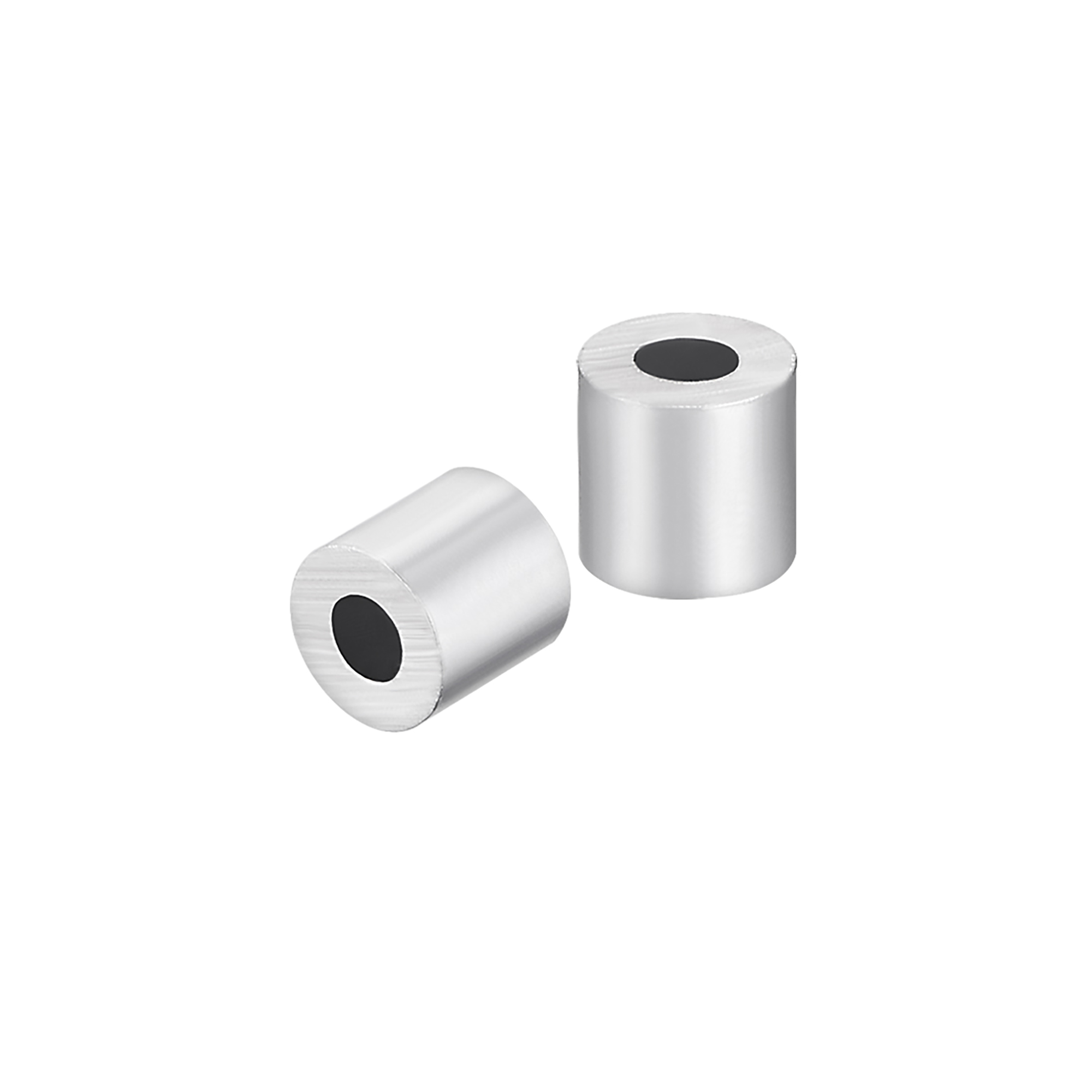 M2.5 Aluminum Sleeve Crimp 2.5mm Steel Wire Rope Button Stop Clips 50 Pcs M2.5 Aluminum Sleeve Crimp 2.5mm Steel Wire Rope Button Stop Clips 50 Pcs
